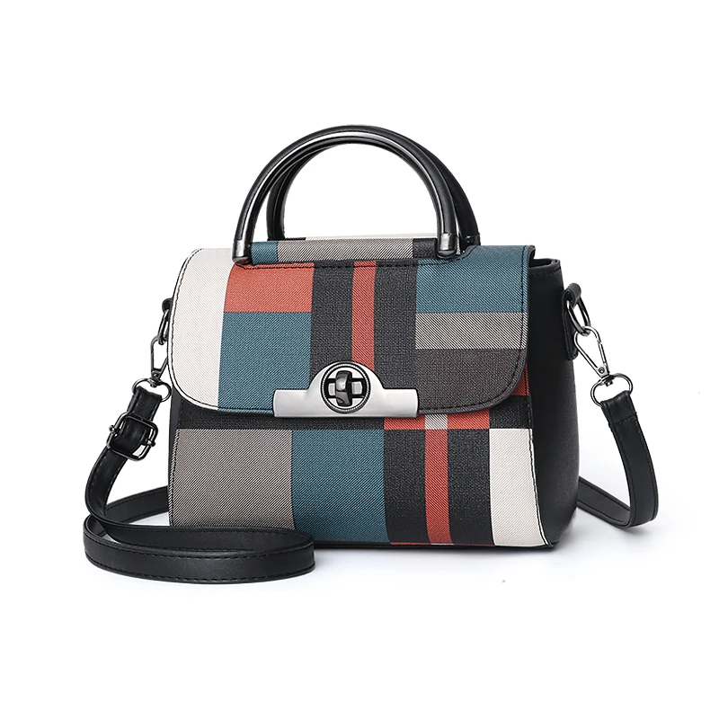 

PU Leather Handbag New Fashion Solid Color Single Shoulder Messenger Bag Retro Women's Bag DL125 26
