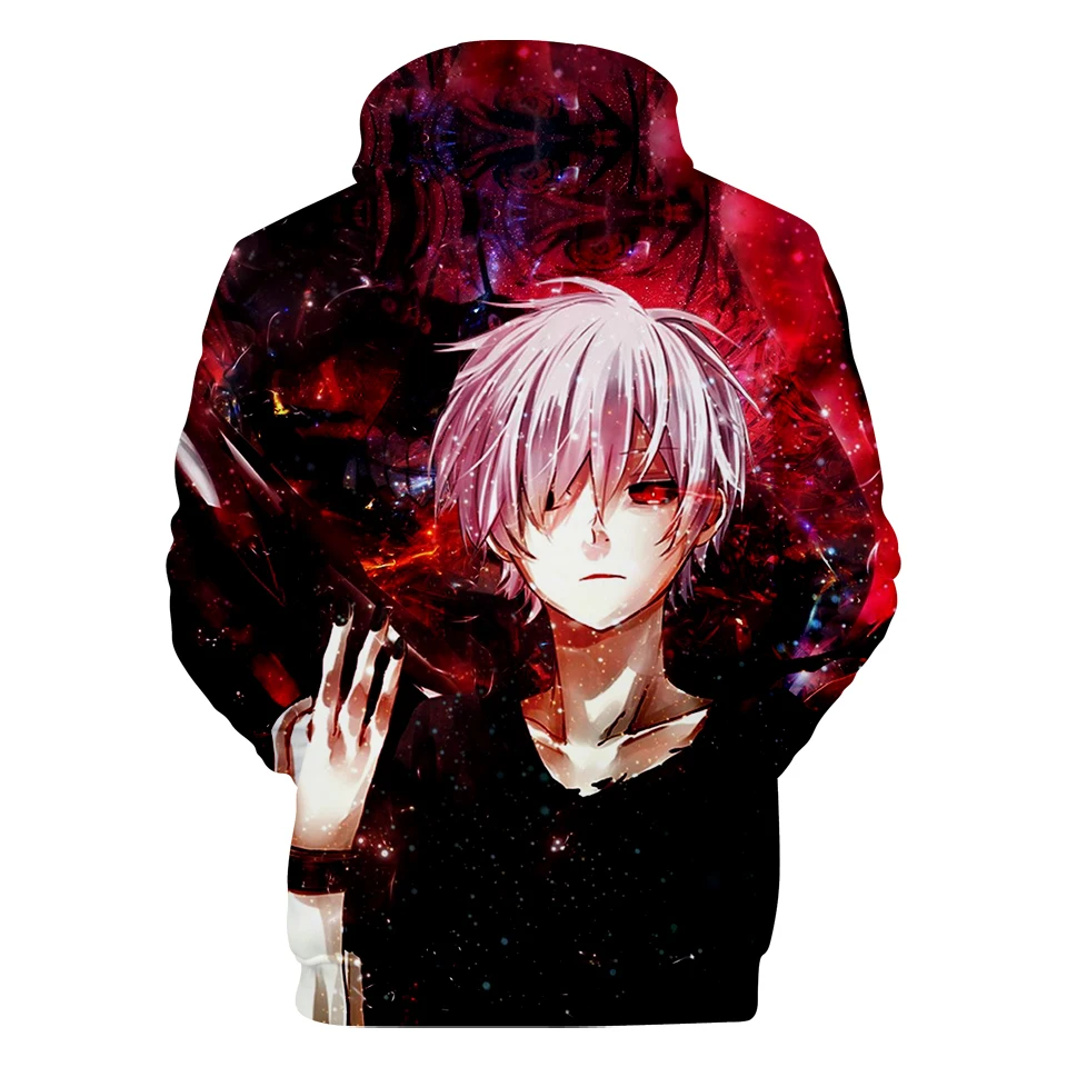 

2021 Classic Anime Tokyo Ghoul 3D Hoodie Autumn New Fashion Hoodie Tokyo Ghoul Harajuku womanLoose Hoodie Sweatshirts