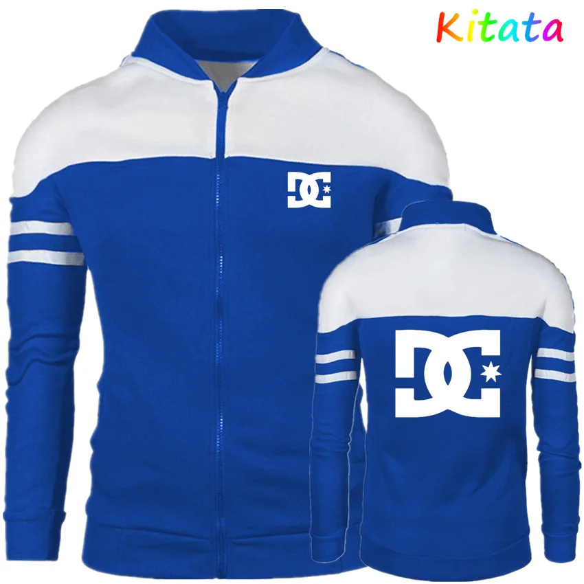 Новинка 2021 Мужская модная куртка на молнии DC весна-осень высококачественная