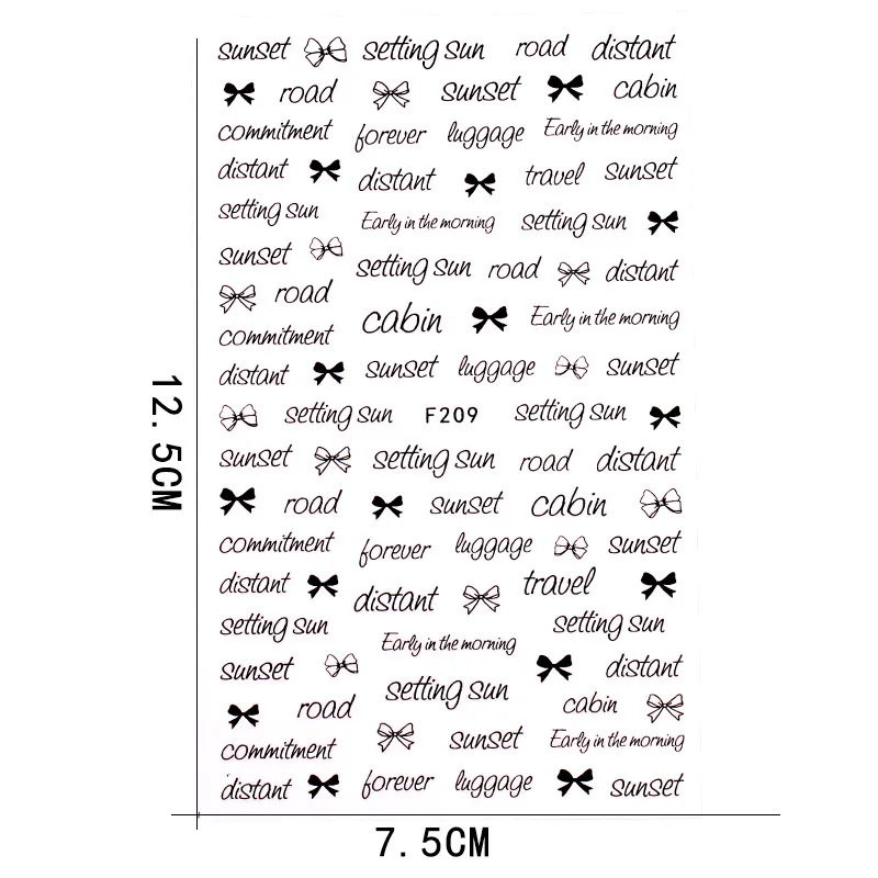 3D цветные наклейки на ногти самоклеющиеся клейкий трансферный Наклейки