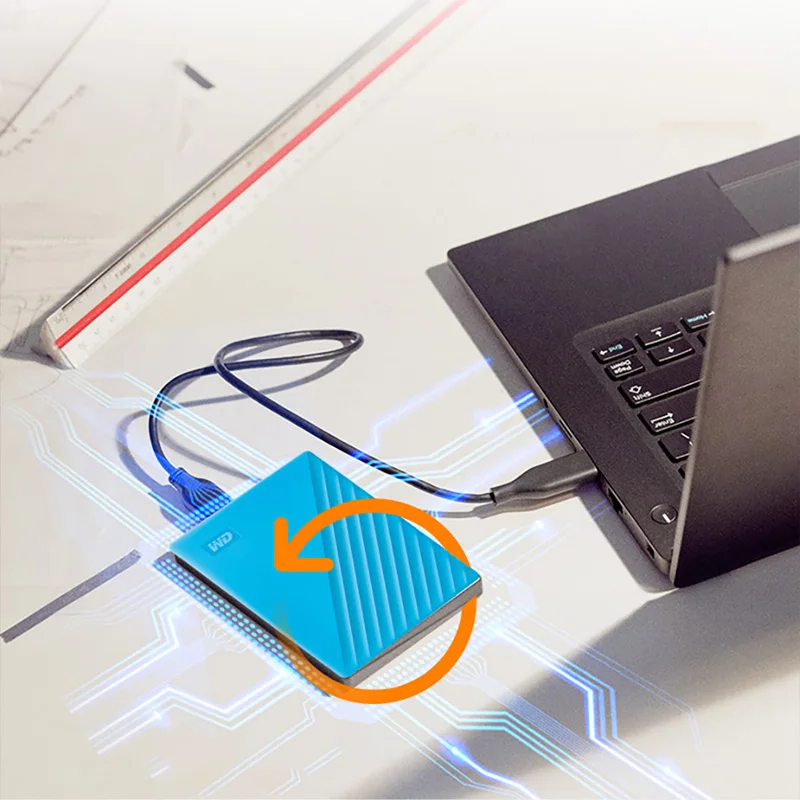 WD My Passport 1 ТБ внешний жесткий диск зашифрованный резервный USB 3 2 портативный