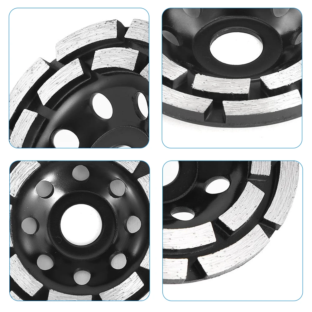 

Diamond Grinding Disc Double Row Stone Brick Grinder Diamond Segment Grinding Cup Wheel Disc Power Tools Metalworking Cutting