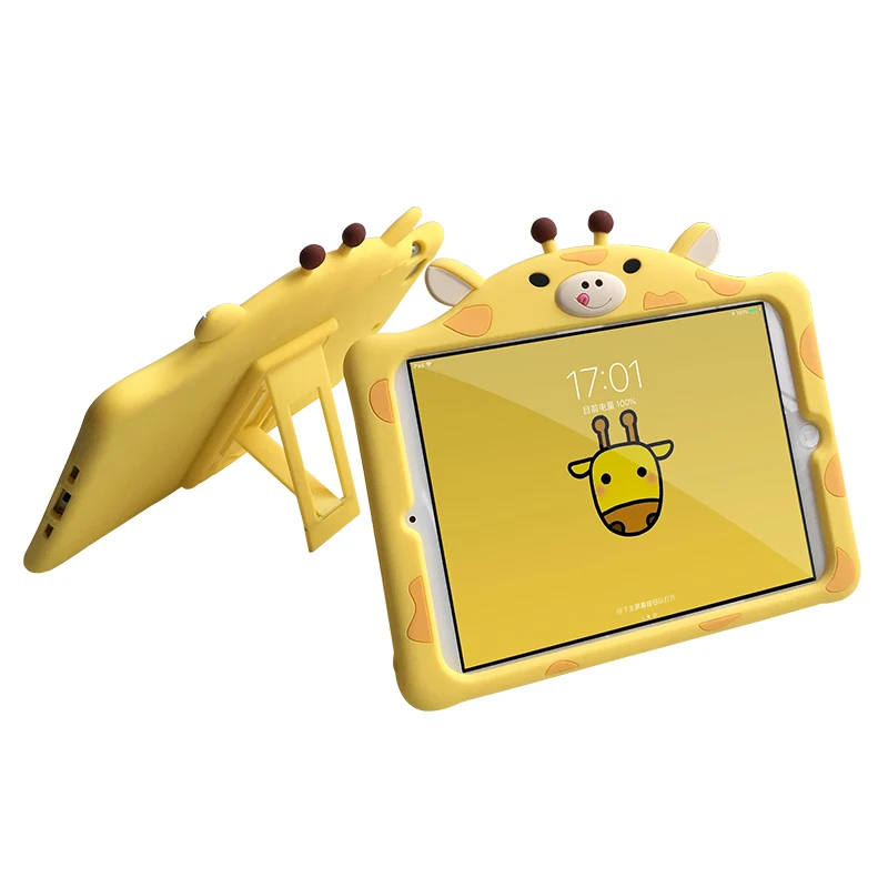 Обложка для iPad 9 7 2018 2017 10 2 7th Pro 5 Air 1 3 розовый мультфильм Дети чехол Mini 4 силиконовый