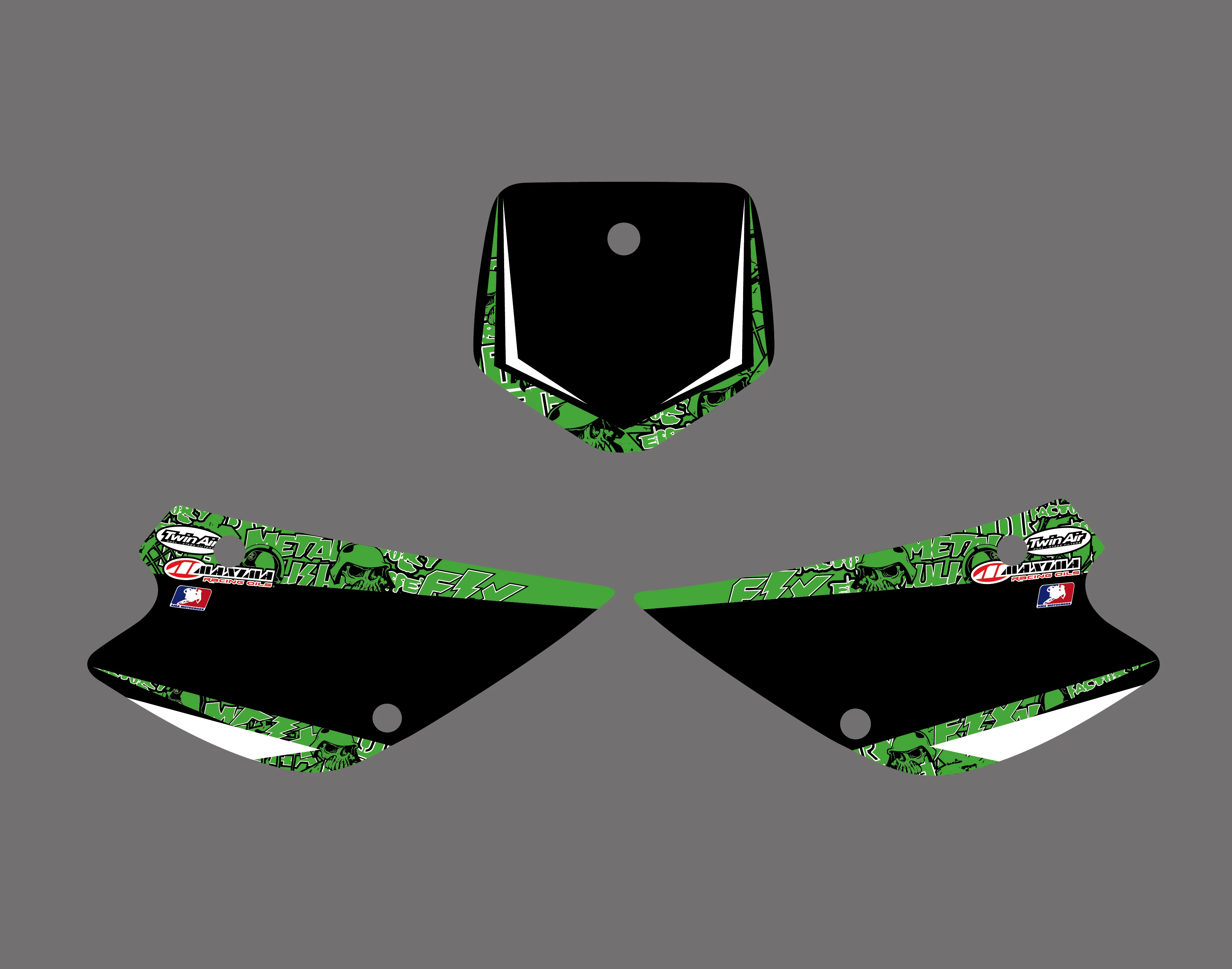 Графика и фон наклейка комплект для Kawasaki KX85 KX100 2001 02 03 04 05 06 07 08 2009 2010 2011 2012 2013 KX 85 100 |