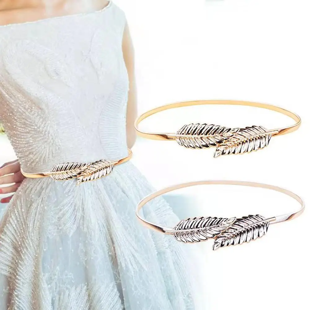 

Женский модный пояс 2021, пояс с золотой цепочкой, эластичные серебряные металлические поясные ремни, цветочный металлический ремень с пряжк...