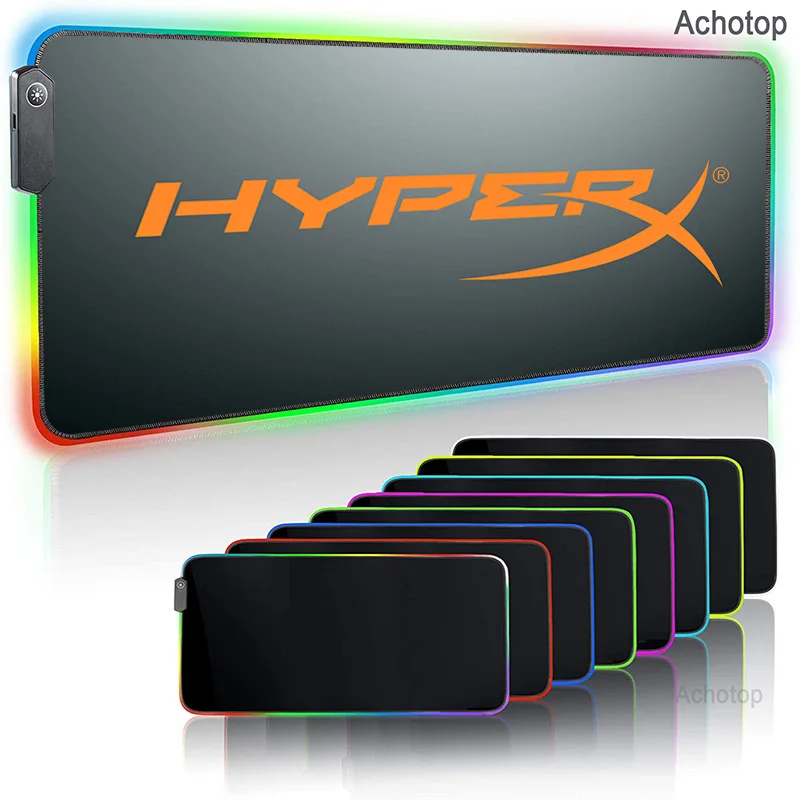 

Большой офисный коврик для мыши HyperX С RGB-подсветкой и логотипом, игровой коврик для мыши, игровой коврик для мыши, Игровая клавиатура, компью...
