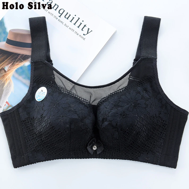 No Rims Thin Seamless two shoulder straps Front opening buckle Sexy Lingeries Women bras plus size 42D 44D 46D women's underwear | Женская