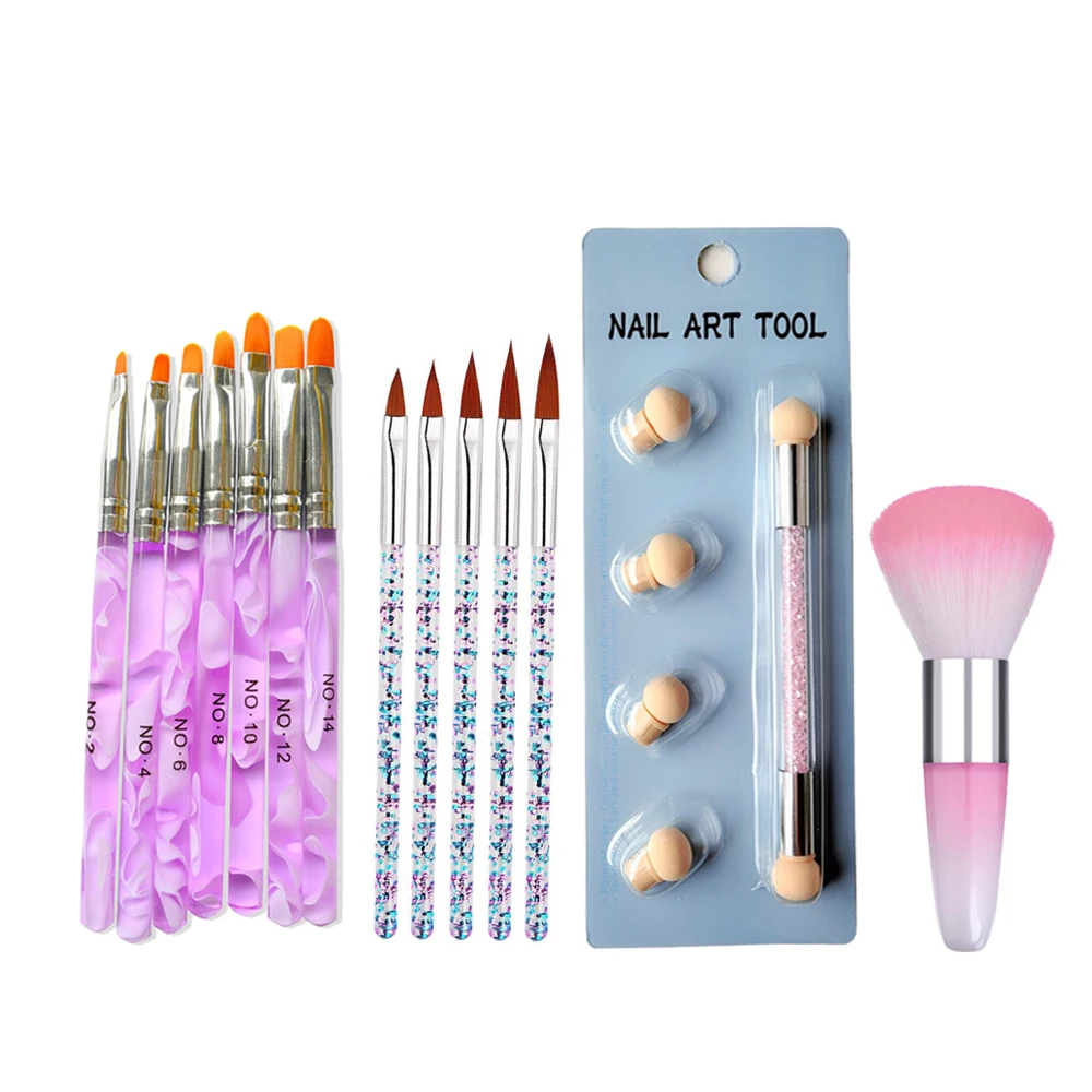 Набор кистей для рисования с УФ гелем Bittb Маникюрный Инструмент