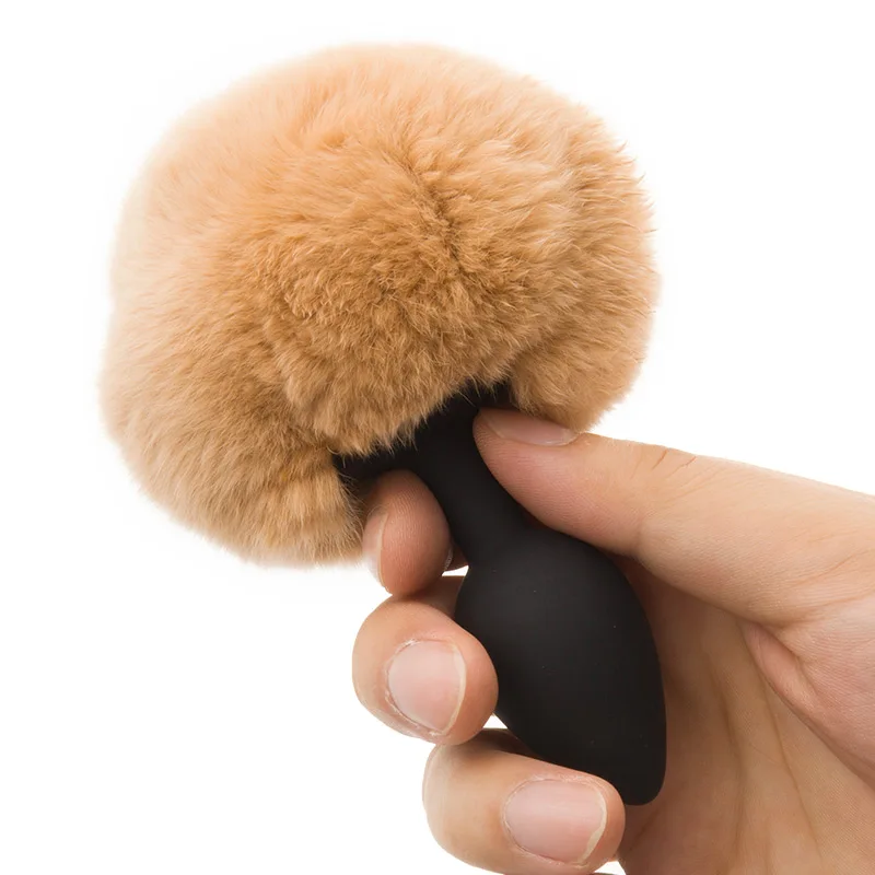 Erotic Sexy Silicone Butt Plug Rabbit Tail Small Size Anal Dildo Colorful Bunny Girl Foreplay Adult Sex Toys for Woman | Красота и