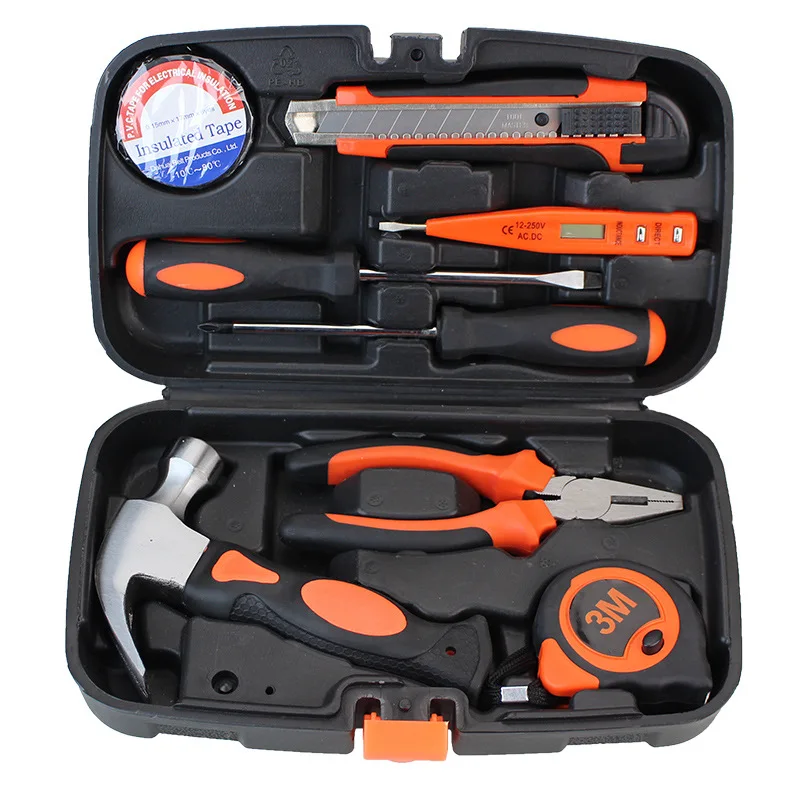 

9-120pcs Gold Toolbox Tool Set Manual Hand Tools Set Home Repair Tools Gifts Herramientas De Mano Household Woodworking Tools