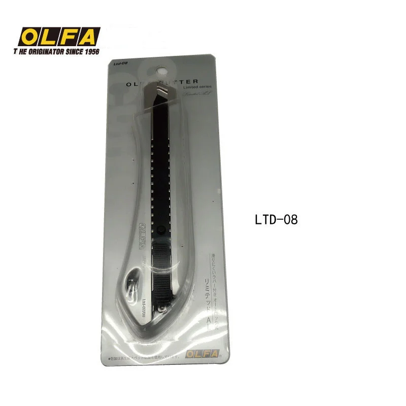 

OLFA imported from Japan silver-black series automatic card lock 18mm large art cutting knife industrial LTD-08