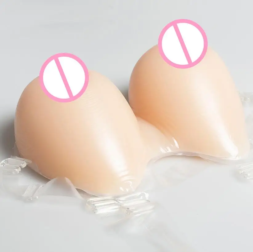 2020 Hot Sale 1200g Silicone Breast Forms With Shoulder Straps For Crossdresser Cosplay Transgender Mastectomy Boobs Enhancer
