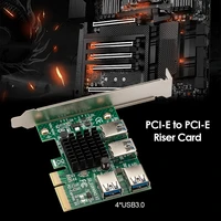new upgrade pcie 1 to 4 extender pci e to pci e adapter pci express slot 1x to 4x 16x usb 3 0 riser multiplier card converter