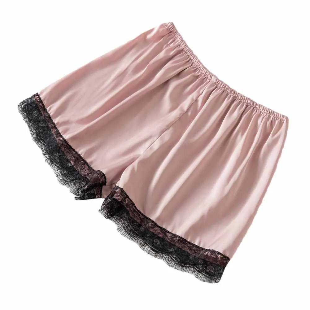 

2020 4 Pieces Nightwear Set for Female Solid Color Long Sleeve Night-Robe+V-Neck Sleeveless Dress+Top+Pants