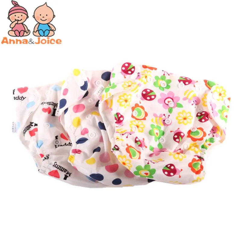 30pcs/Lot Newborn Baby Diaper Reusable Nappies Training Pant Children Changing Cotton Free Size Washable Diapers