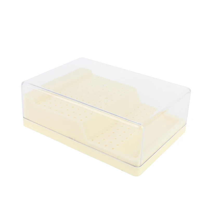 

168 Holes Plastic Dental Burs Box Dental Bur Sterilizer Block Holder Case