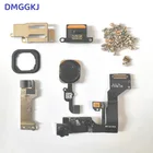 Гибкий кабель для фронтальной камеры iPhone 6 6Plus 6s Plus, ушной динамик с кронштейном + кнопка Домой и металлической пластиной + Полные Винты