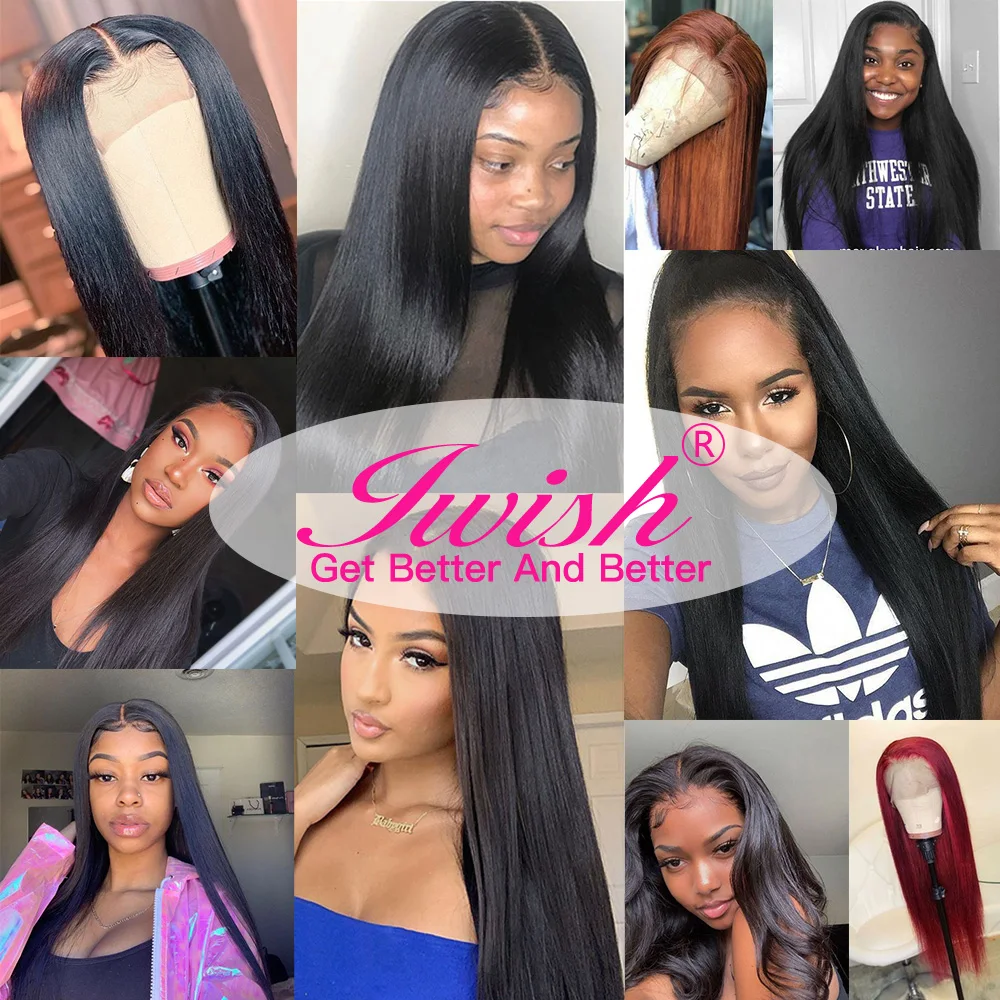 Парики из человеческих волос предварительно отобранные прямые 13x4 180%|Парик