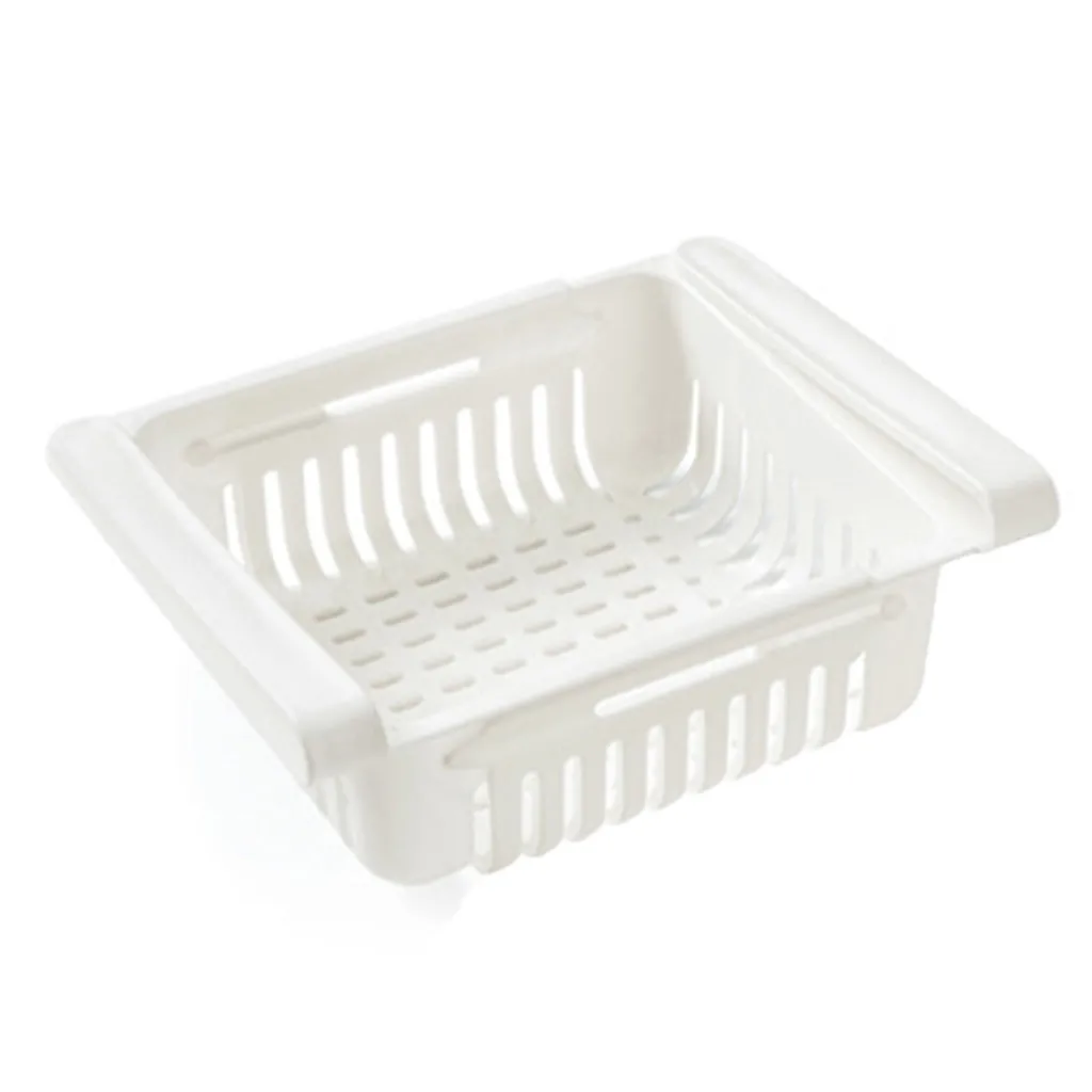 

20.5 x 16.4 x 7.6cm New Kitchen Article Storage Shelf Refrigerator Drawer Shelf Plate Layer 4PCS Plastic Storage rack Hot Sale