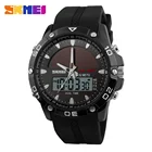Часы наручные SKMEI кварцевые с двойным дисплеем, спортивные с хронографом и будильником, водонепроницаемость 50 м, с календарем, 1064
