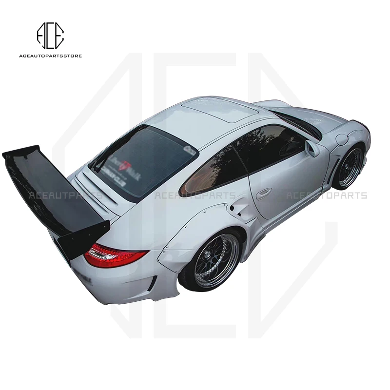Подходит для Porsche-997 передний задний бампер из стекловолокна губы колеса боковая