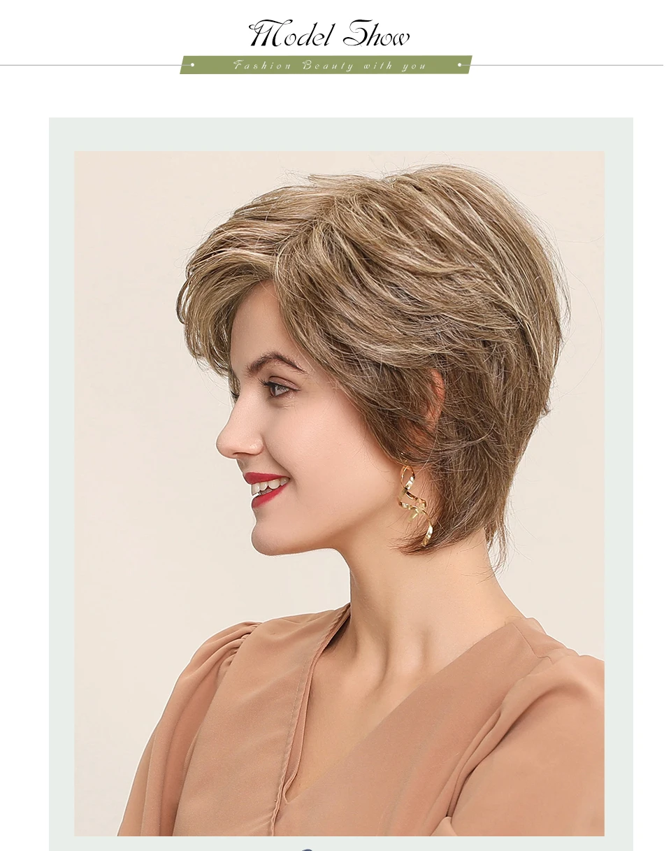 Haircube синтетические парики на кружеве 6 дюймов 50% человеческие волосы смесь Pixie Cut короткие волосы парик с натуральной линией волос для женщин 4 цвета