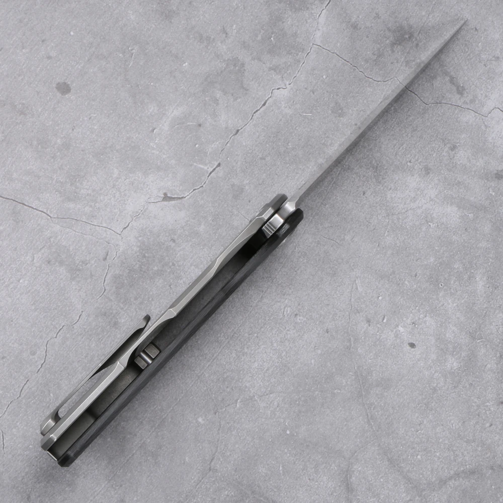 Складной нож Green Thorn Hati Flipper лезвие из CPM-D2 стали материал углеродного волокна +