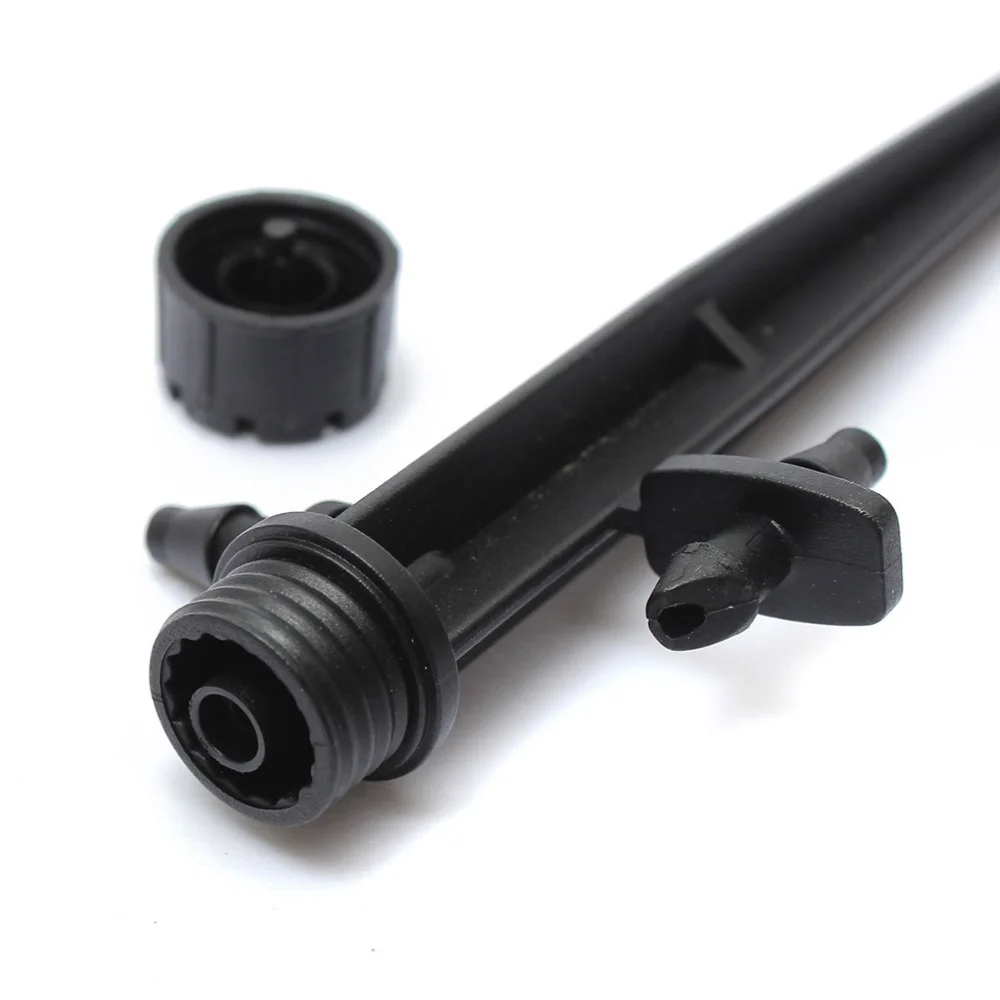 

50pcs 13cm Adjustable Irrigation Sprinkler Emitters On Stake Water Dripper (Black)
