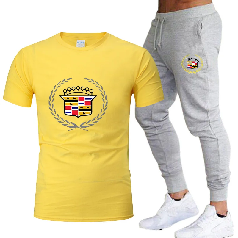 

2021New Brand Men T Shirt+Beach Shorts Sets Summer Jogging Pants T-Shirt Sportswear Streetwear Harajuku Tops Tshirt