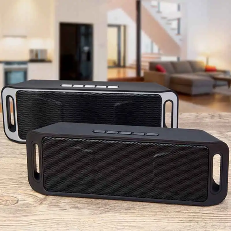 Портативный SC208 двойной динамик беспроводной Bluetooth радио встроенный микрофон