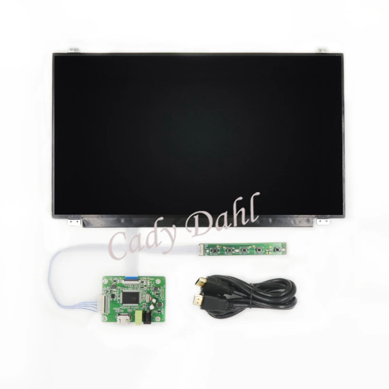 LCD Kit with Cable 15,6 дюймов ips FHD 1920x1080 1080P EDP ЖК-дисплей панель монитор с HDMI ЖК-драйвер плата контроллера Модуль для Raspberry PI PC - Цвет: LCD Kit with Cable