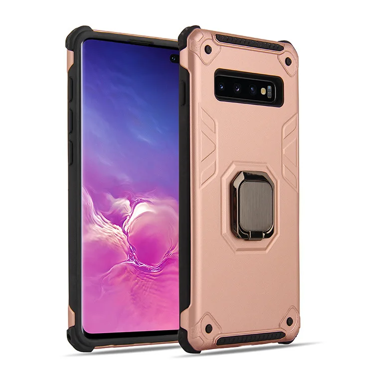200 шт. для Samsung S10 S9 ударопрочный Магнитный чехол-подставка пальцев Гибридный
