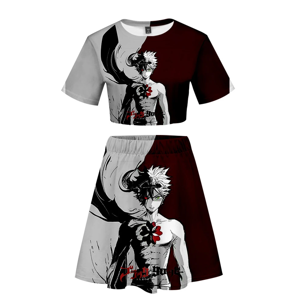 Kawaii Frdun Tommee Black Clover 3D принт аниме косплей модные женские топы футболка юбка