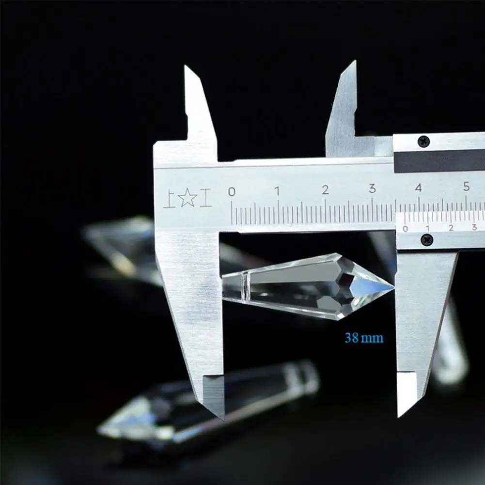 

38/55/63/76mm Diamond Crystal Parts DIY Hanging Pendant Rhombus Decorative Ornaments Lozenge Chandelier Prism Parts