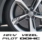 4 шт. автомобильные наклейки на колесо для Honda City Dohc HR-V Legend Modulo Odyssey Pilot Vezel Vtec виниловая декоративная наклейка автомобильные аксессуары