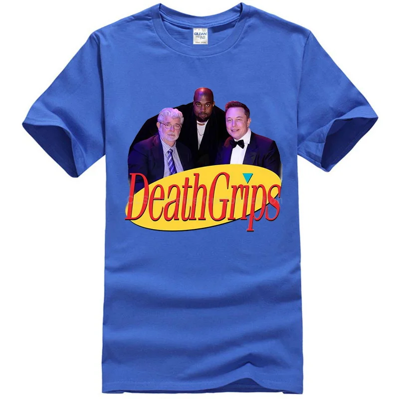 Men blue Seinfeld Death Grips Футболка спортивная серая хлопковая Мужская US поставщик крутая Повседневная pride Футболка Мужская Унисекс модная футболка - Цвет: Men blue