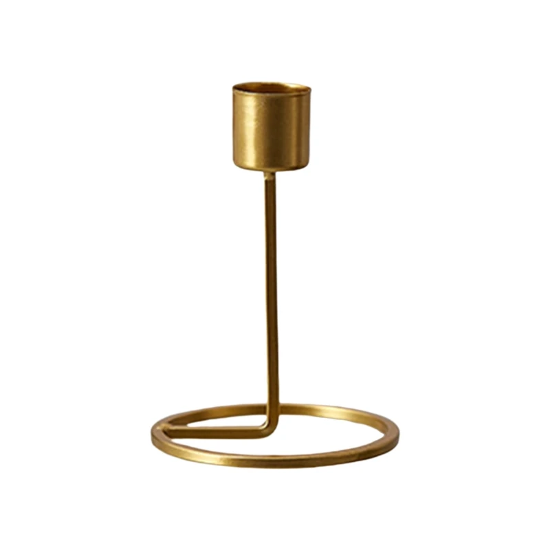 

Nordic Style Wrought Iron Geometric Candle Holder Candlestick Candelabrum Rack Desktop Wedding Home Decoration