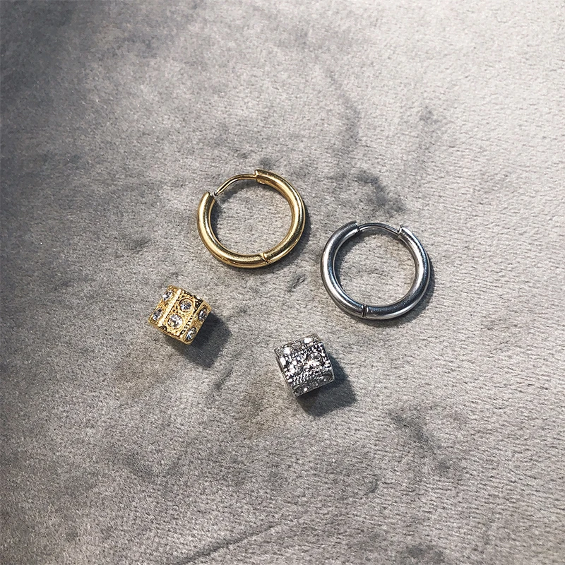 Kris с тем же абзацем серьги мужские хип-хоп ухо кольцо японский и корейский