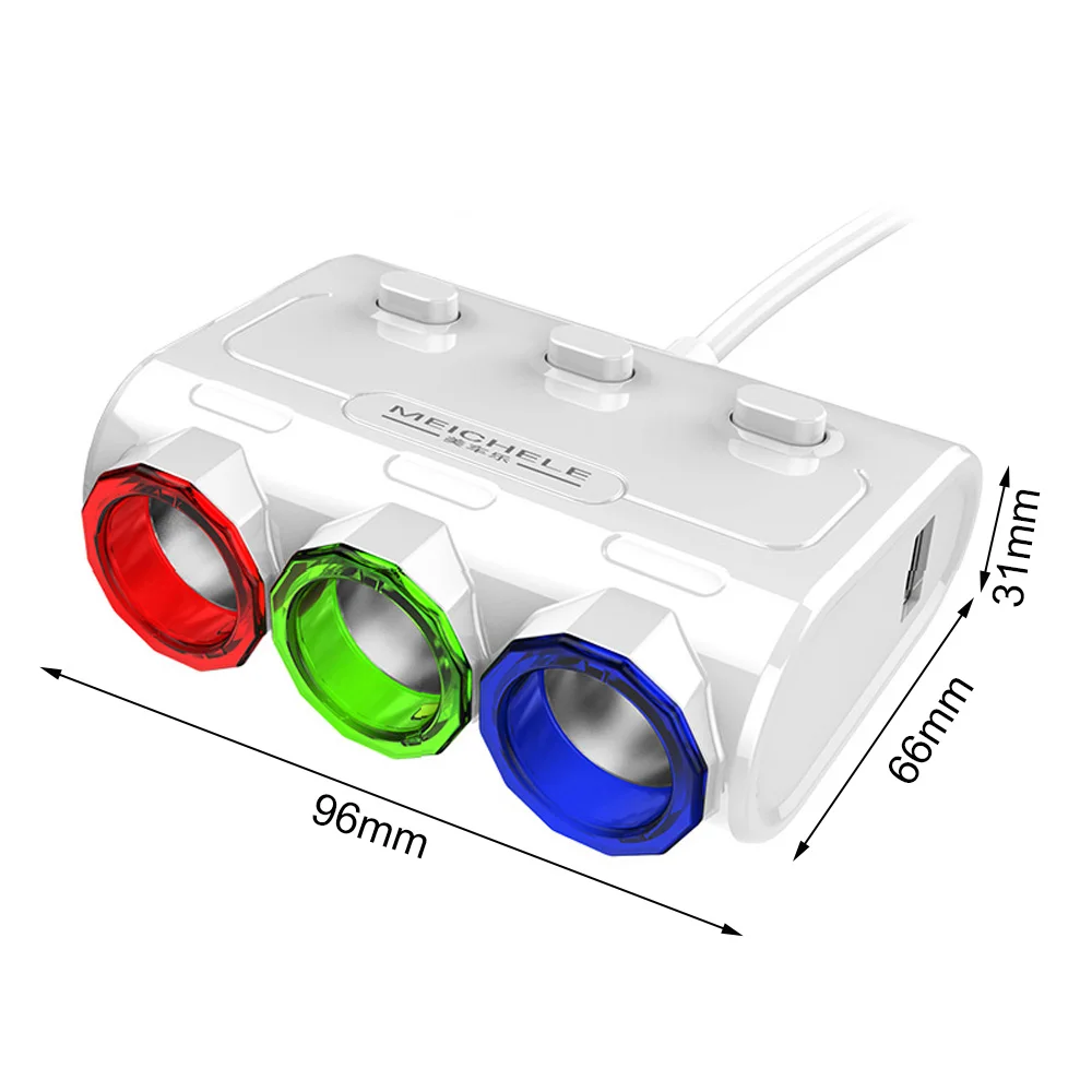Адаптер для автомобильного прикуривателя выходная мощность Расширенный порт