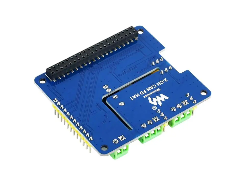 Waveshare2 Channel Изолированная шляпа расширения CAN FD для Raspberry Pi с несколькими бортовыми