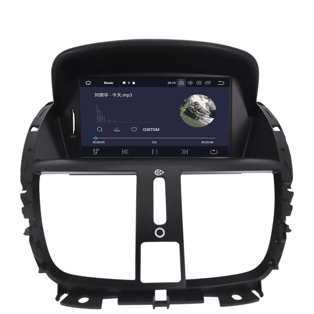 Android 10 0 64G PX6 GPS навигация для Peugeot 207 2008-2014 Авто Радио стерео автомобиль CD DVD