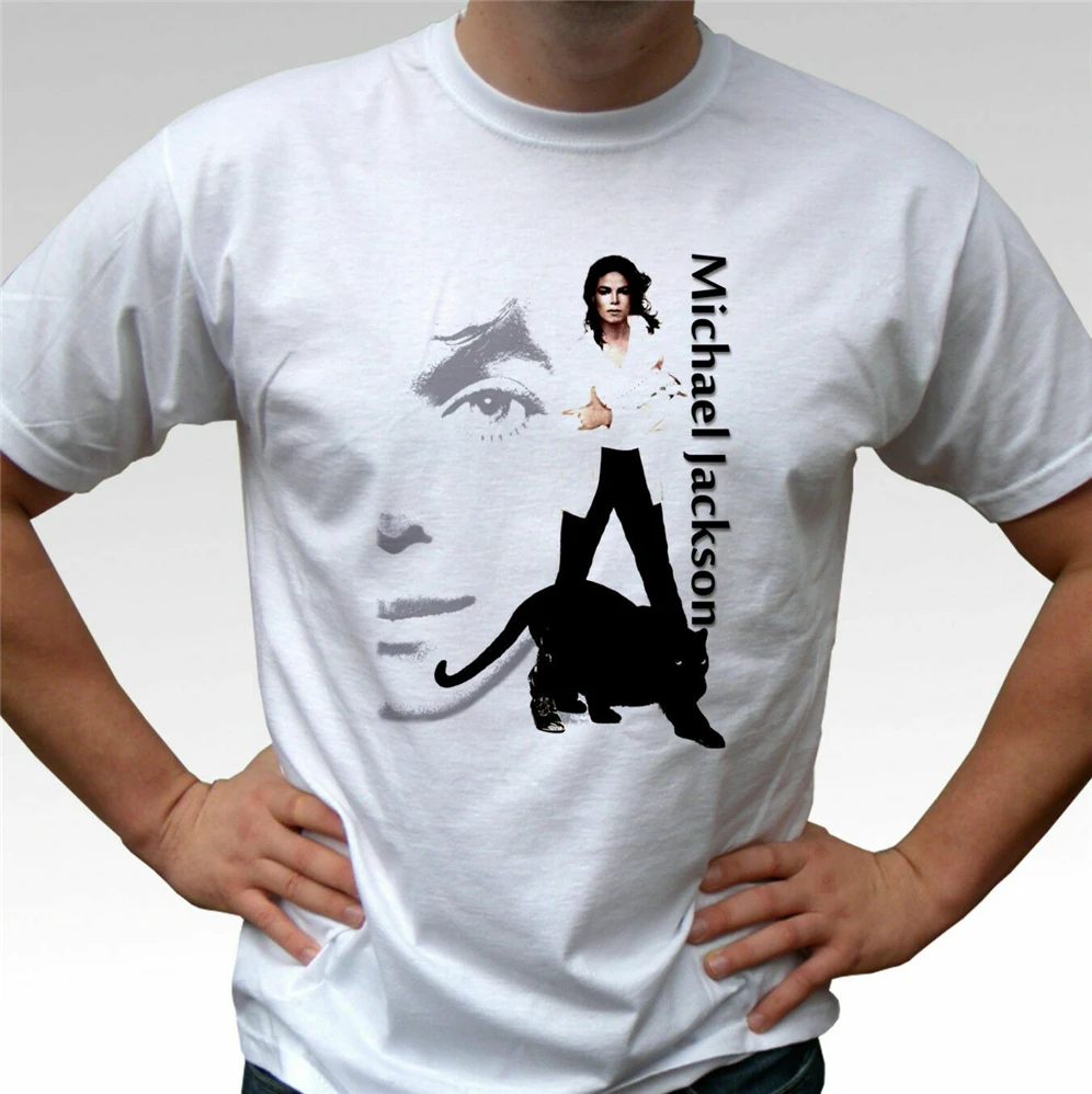 Майкл Джексон Черная пантера белая футболка Топ Мужская Футболка размер S-3Xl