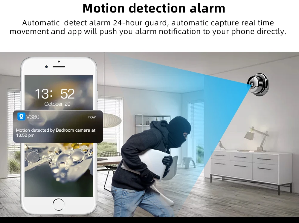 Новая WiFi камера IP мини камера 1080P HD видеокамера Ночное Видение движения беспроводная камера наблюдения удаленный монитор телефон приложение скрытый