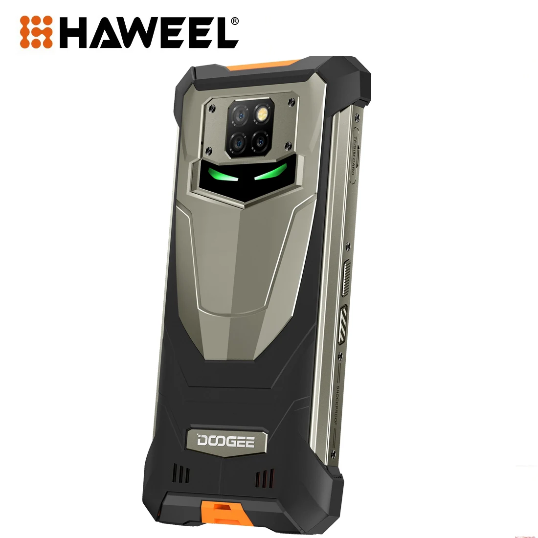 

HAWEEL Cell Phone Case For Doogee S88 Pro/S88 Plus Armor Protective Case PC+TPU Shell Cover