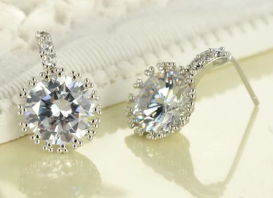 

UXN426 925 pure silver love lady Earrings lovers Earrings