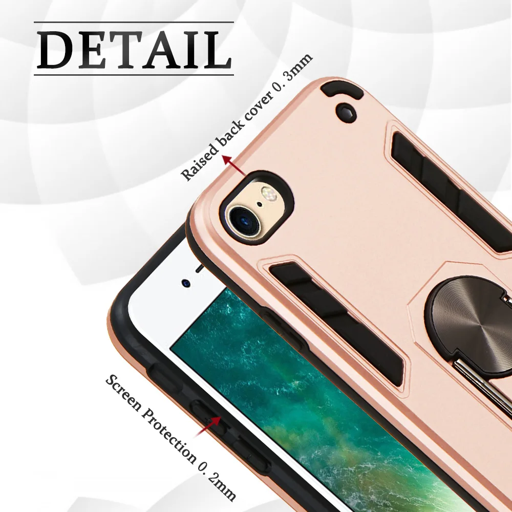 Силиконовый ударопрочный автомобильный магнитный держатель кольца мягкий TPU