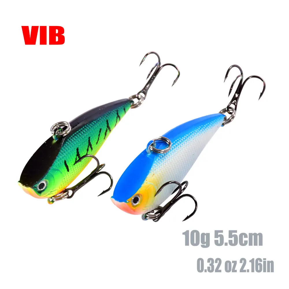 

VIB Fishing Lure10g/5.5cm 3D Eyes crank wobbler sinking laser tremor decoy sharp barb simulation Artificial hard bait Pesca