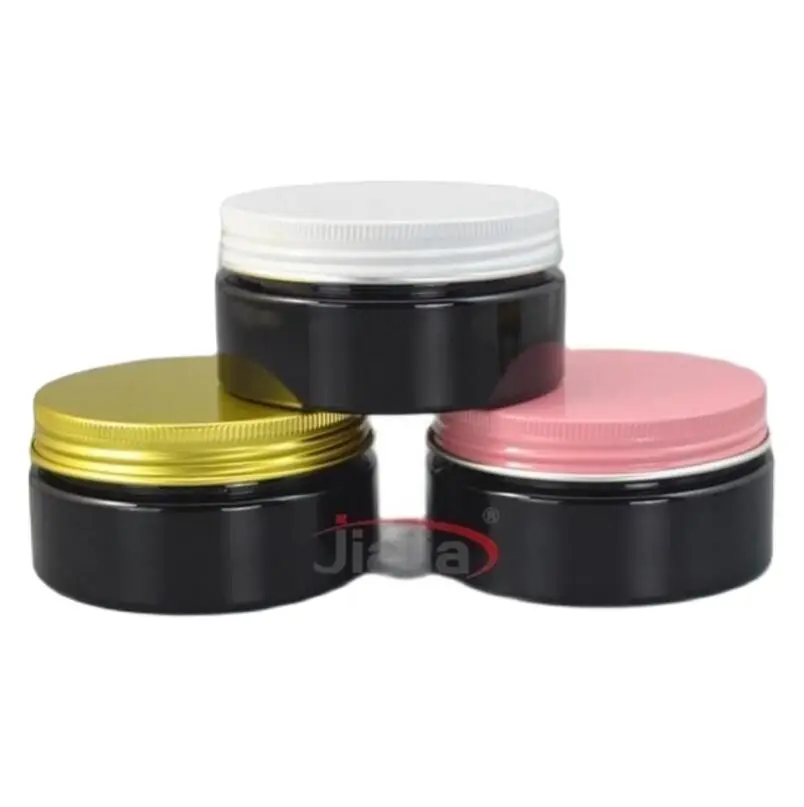 80 г Черная банка для домашних животных с золотой/белой/розовой алюминиевой
