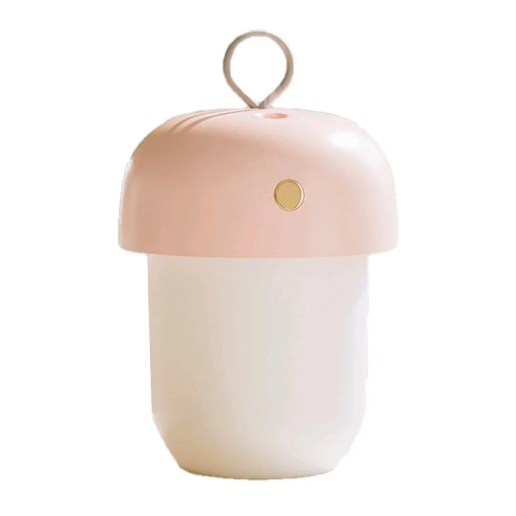 Миниатюрный портативный увлажнитель воздуха с зарядкой по USB и мягсветильник