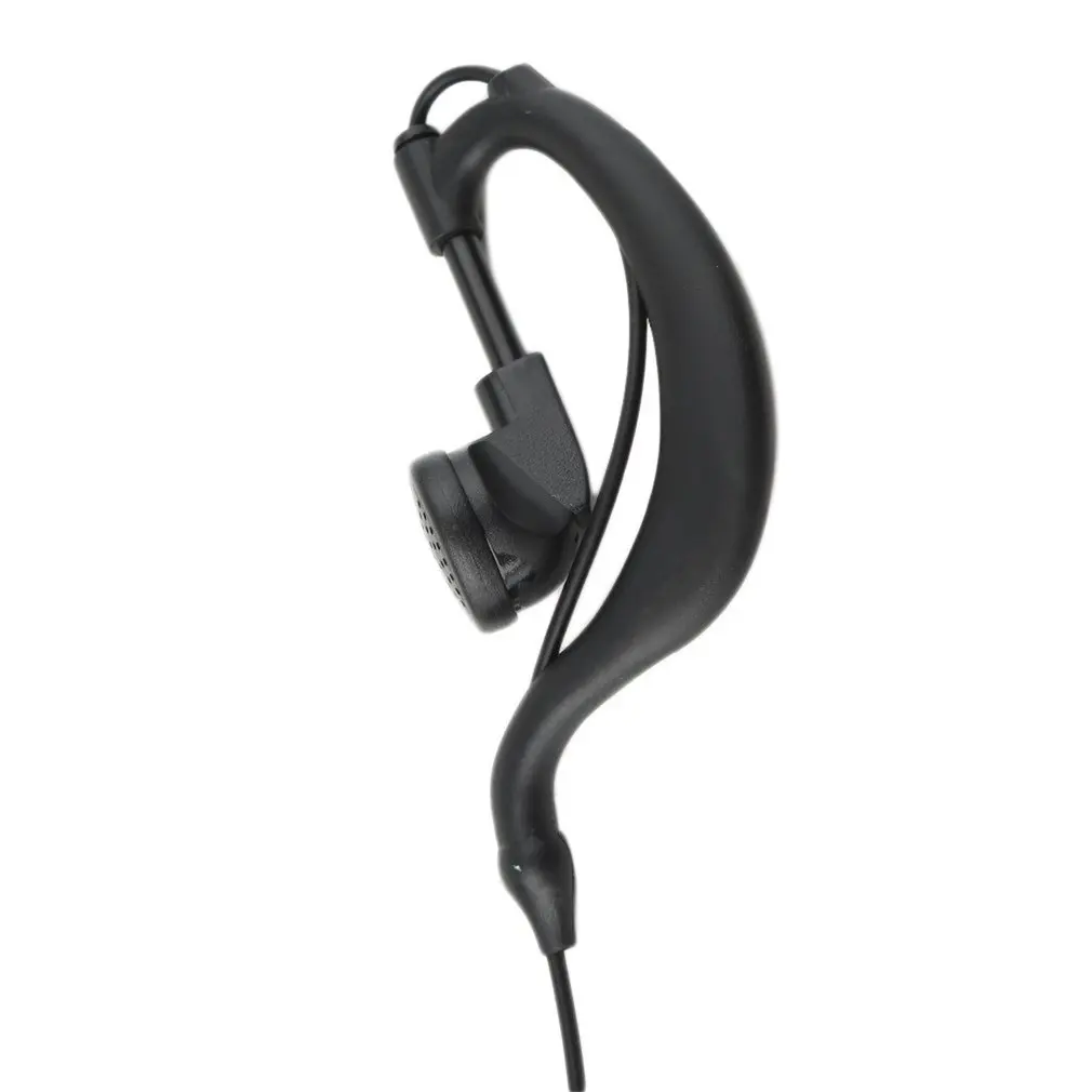 Unversal 2 Pin Mic гарнитура наушник кудрявый кабель для рации Kenwood радио черный |